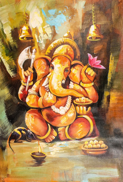 Ganesh Oil Pastel Sketch, Size: A4 Size Sheet at best price in Faridabad |  ID: 23134056433